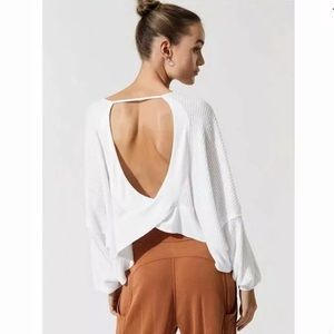 Free People Love Me thermal top/Sweater NWT Sz S